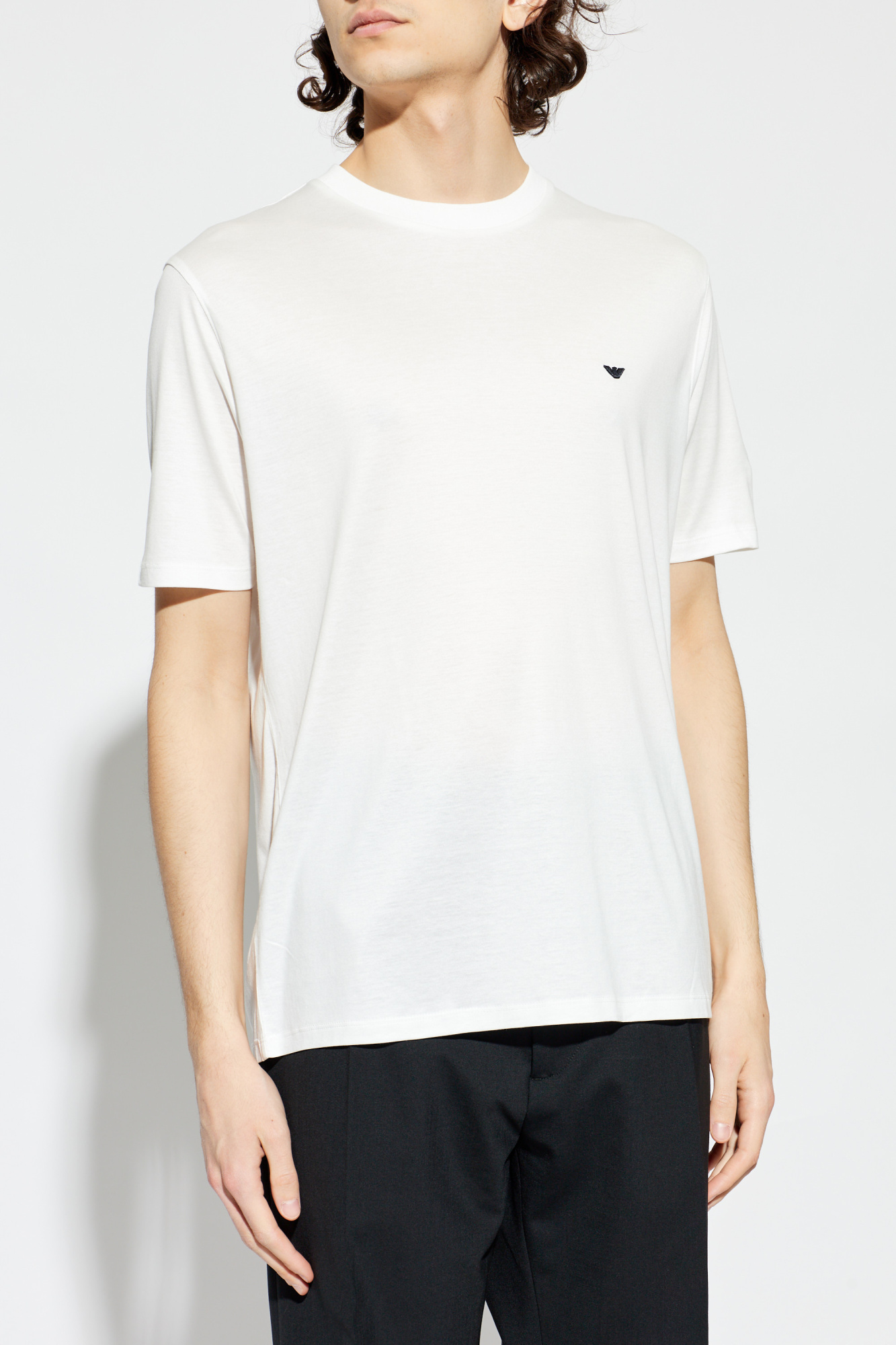 Emporio Armani T-shirt with embroidered logo | Men's | Vitkac